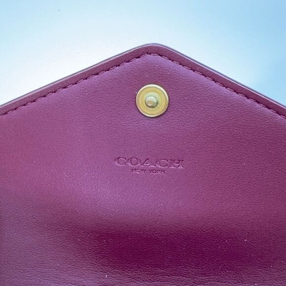 Coach C3160 Wyn With Horse And Carriage Print Zip Coin Purse Small Card Wallet - Picture 5 of 8